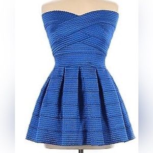 blue bandau dress